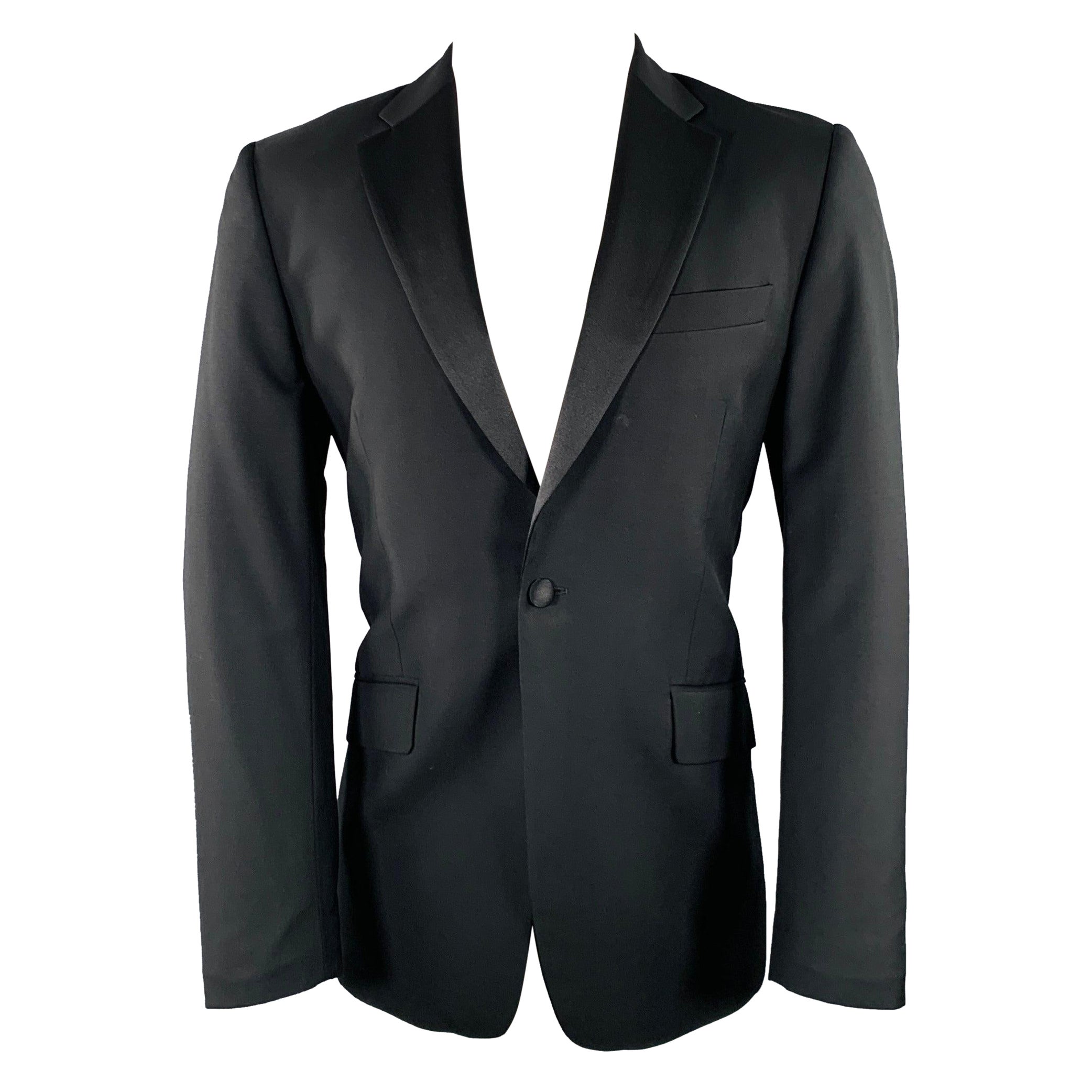 Paul Smith taglia 38 - cappotto sportivo in lana e mohair nero - Coates