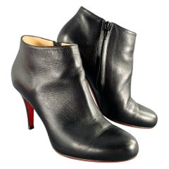 CHRISTIAN LOUBOUTIN Size 6 Black Side Zipper Stiletto Boots