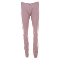 Pantaloni affusolati Ermanno Scervino in cotone elasticizzato color lavanda M. I.