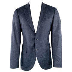 JOHN VARVATOS Traje de mezcla de lana virgen blanco marino talla 40