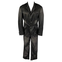 DOLCE & GABBANA Talla 42 Negro See One Traje de poliamida con solapa de pico