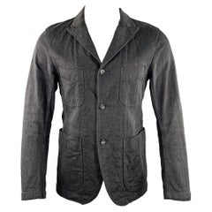 ENGINEERED GARMENTS Taglia S Grigio Antracite in Twill misto cotone con collo a lancia