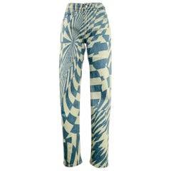 STELLA McCARTNEY Size XS Blue Light Blue Cotton Blend Jeans