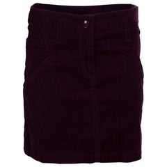 Dior Burgundy Corduroy Mini Skirt 8 Yrs