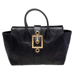 Gucci Tote con fibbia Lady in pelle nera