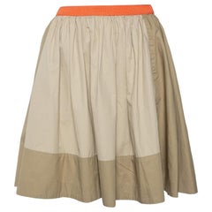 See by Chloe Two Tone Cotton Contrast Waist Flared Waist S