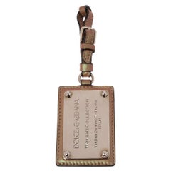 Dolce & Gabbana Multicolor Iridescent Leather Luggage Tag