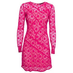 Marc by Marc Jacobs Strawberry Daiquiri Floral Lace Paneled Leila Dress S