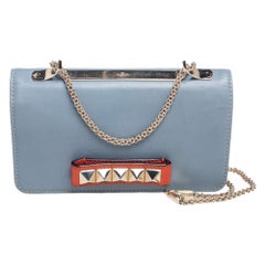 Valentino - Pochette a catena Rockstud Va Va Voom in pelle multicolore