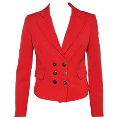 Blazer croisé Versace Collection rouge S