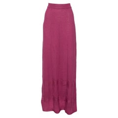 M Missoni Purple Knit Maxi Skirt M
