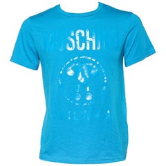 Camiseta Moschino Couture Algodón Estampada Logo Azul S