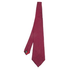 Corbata de seda jacquard con estampado de estrellas rojas Dunhill