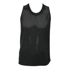 Fear of God T-Shirt sans manches en tricot perforé noir S