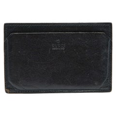 Gucci Black Leather Card Holder