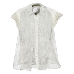 S.S. White - Top con pannelli in pizzo e cotone - S.S. White - Top con pannelli in pizzo e cotone - S.S. White - S.S. White - S.S. White - S.S. White - S.S. White - S.S. White - S.S. White - S.S. White - S.S.