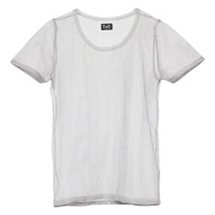 D&G Silver Mesh Sheer Top M
