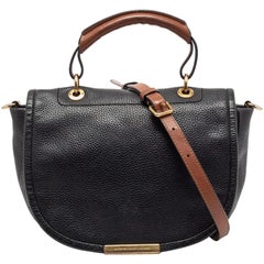 Marc by Marc Jacobs Black /Brown Leather Top Handle Bag
