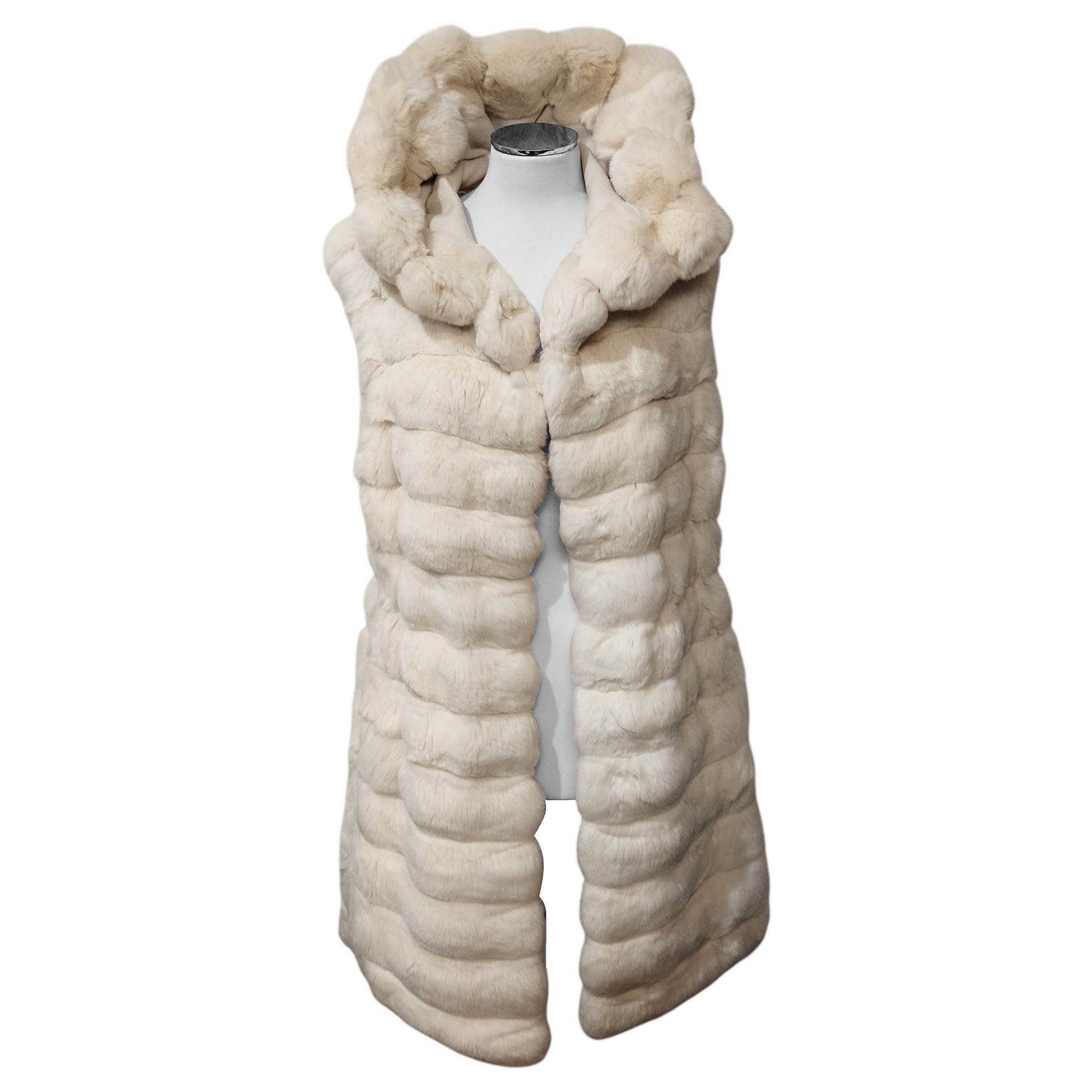 DAD Milano X Franz Kraler Chinchilla Fur Coat IT 42 For Sale