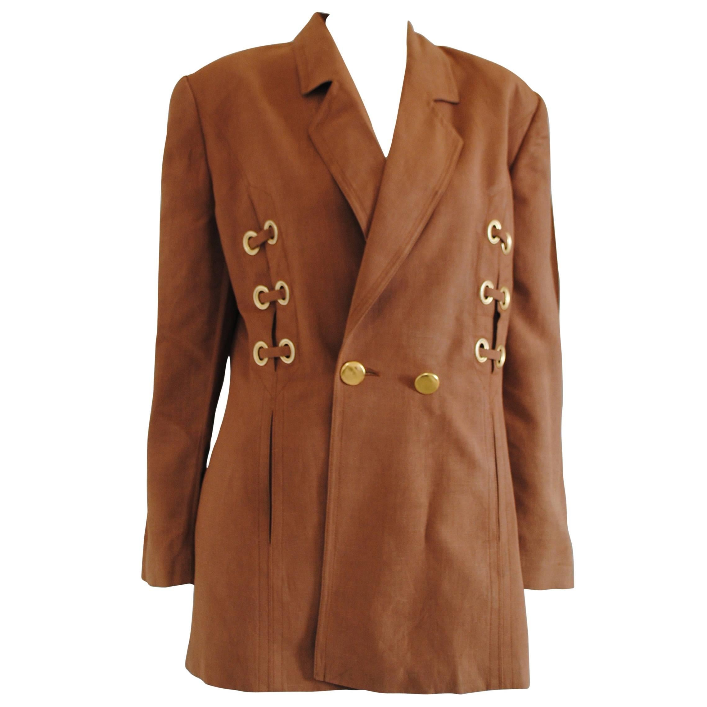 Louis Féraud Brown Gold hw Jacket