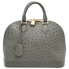 Louis Vuitton Alma PM Grauer Strauß