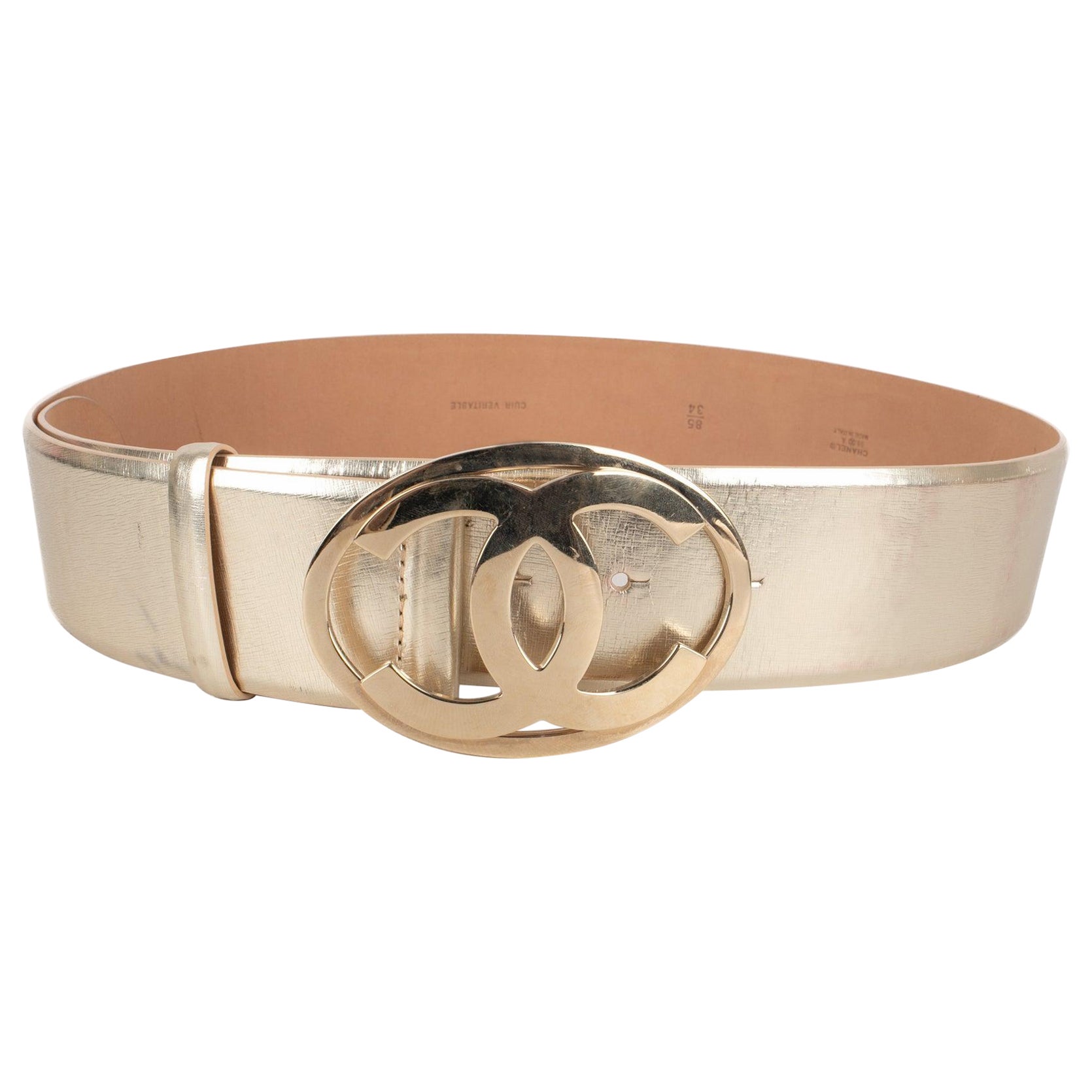 Chanel Golden Leather Belt, 2008