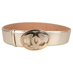 Cintura in pelle dorata Chanel, 2008