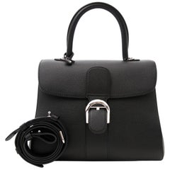 Brand New Delvaux Black Brillant MM PHW + STRAP