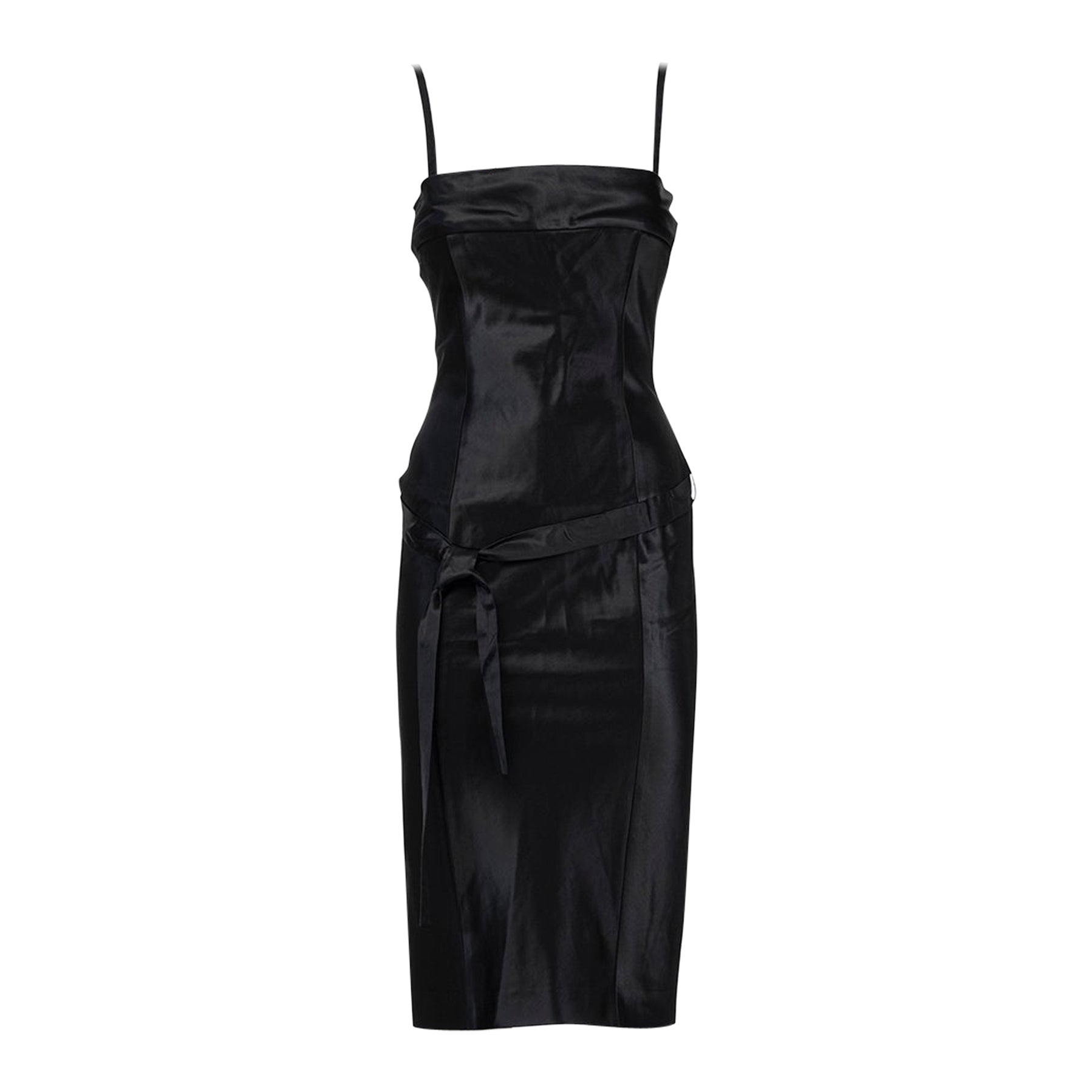 GUCCI BY TOM FORD SS 01 Iconic strapless whalebone bustier satin dress For Sale