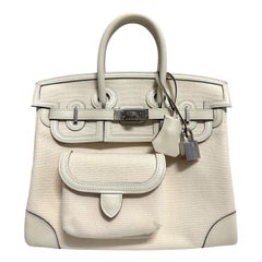Limited Edition As New Hermes Birkin Cargo 25 Nata Swift Leather