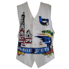 Byblos vintage Plage d'Ete multicoloured with beads Gilet 3