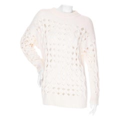Oscar de la Renta Offener Pullover aus Wolle und Kaschmir Herbst2018