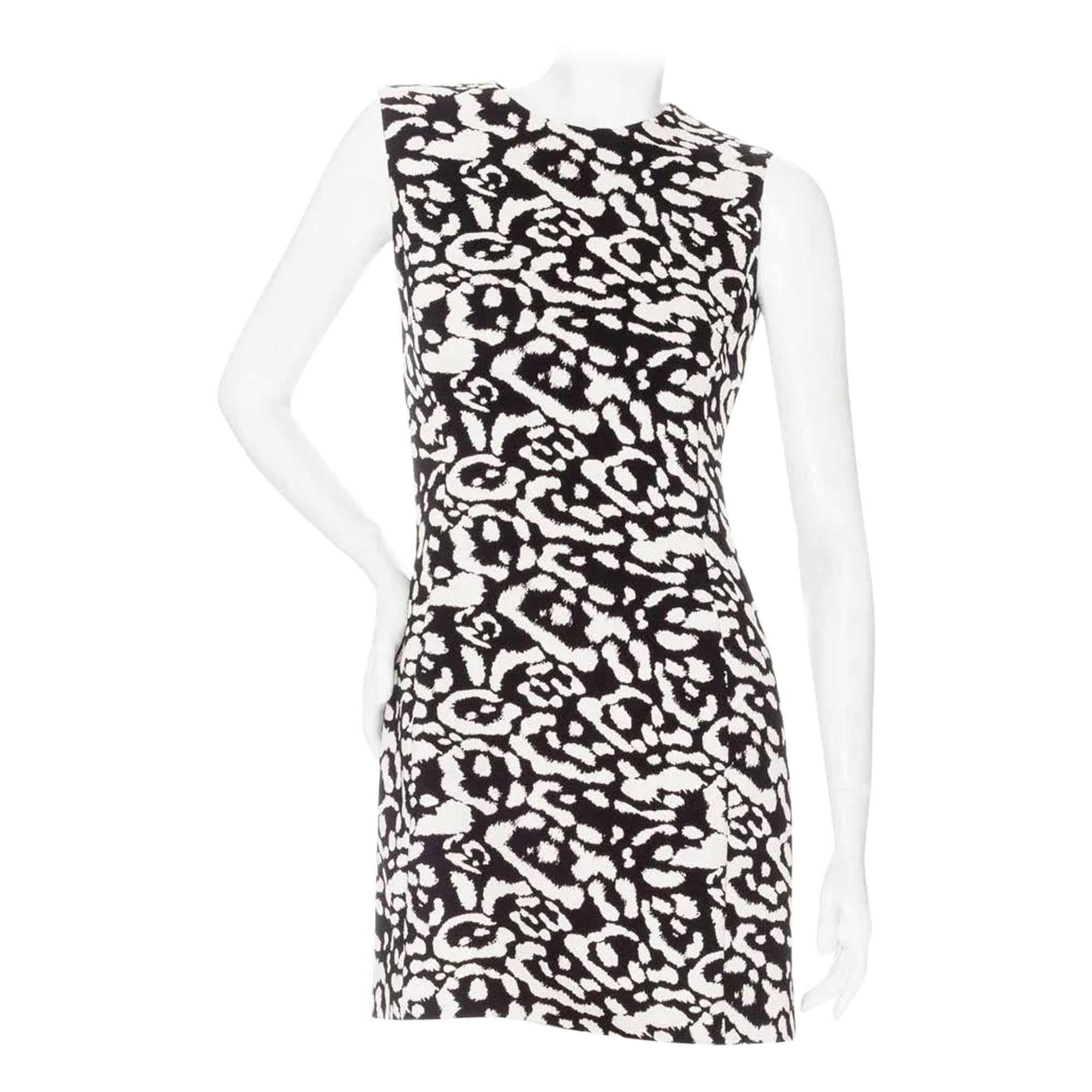 Christian Dior - Vestito jacquard con stampa leopardo in vendita