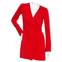 Proenza Schouler Crepe Wool Wrap Dress