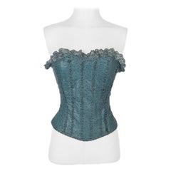 Torrente Blaues Straußenleder-Korsett Haute Couture, 2002