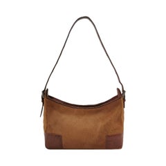 Loewe Shoulder Bag Pony-style Calfskin Crocodile Leather Strap