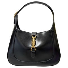 Gucci Jackie 1961 Schwarze Ledertasche klein ohne Riemen