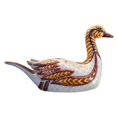 Hermès Paris Centerpiece Vase Ceramic Duck Shaped From La Mare aux Canards
