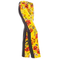 Dolce & Gabbana Pantalon droit vintage à imprimé floral, automne 1999