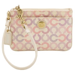 Pochette en toile enduite multicolore de Coach