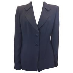 Armani Black Silk Blazer 6