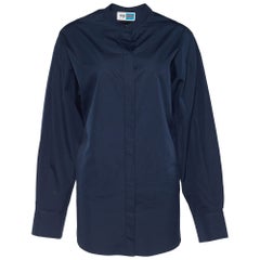 Kenzo Memento Collection Navy Blue Cotton Button Down Shirt S