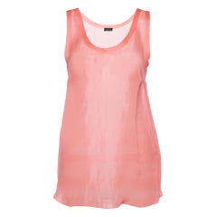 Joseph Canotta rosa neon in voile di seta trasparente M. I.