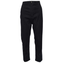 Marni Black Cotton Elastic Waist Trousers S