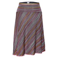 Missoni Sport Mehrfarbig gestreifter Strick-Minirock M