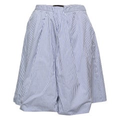 Dsquared2 Falda Plisada De Algodón A Rayas Azul M
