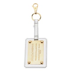 Dolce & Gabbana Two Tone Logo Plaque Keyring