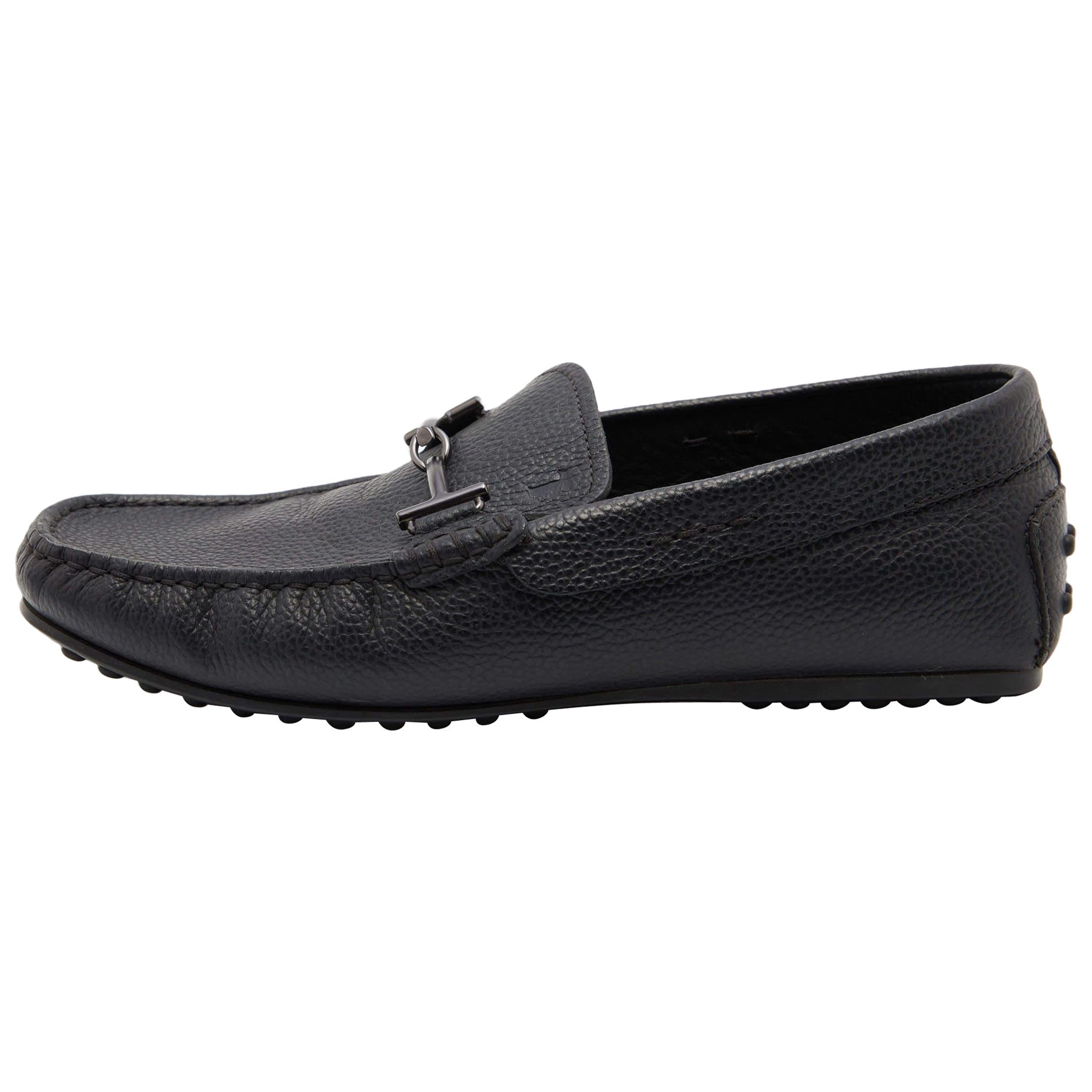 Tod's - Mocassins en cuir noir à double T Taille 39