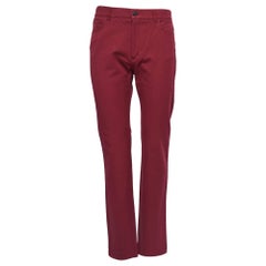 Joseph Burgunderfarbene Stretch Denim Jeans M Taille 30"