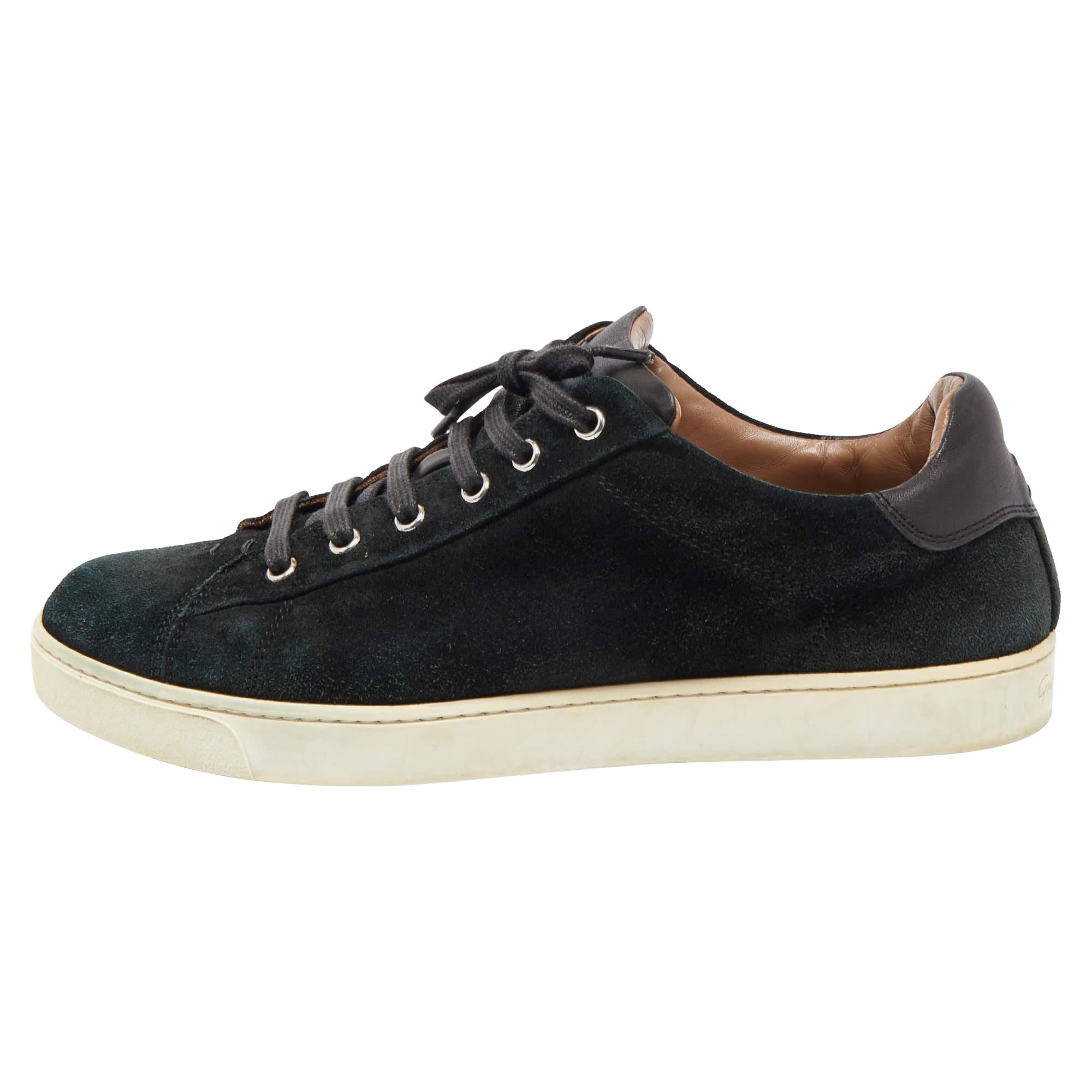 Gianvito Rossi Schwarze Low Top-Turnschuhe aus Wildleder Größe 41
